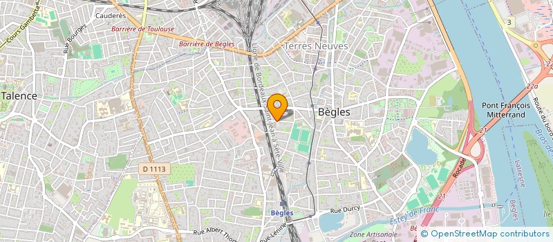 localisation de l'entreprise LES CHAIS D'ALEXANDRE à BEGLES