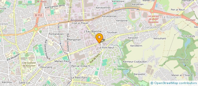 localisation de l'entreprise LES CHAIS D IROISE à BREST