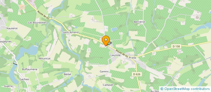 localisation de l'entreprise LES CHAIS DE LA FORGE  EAUZE