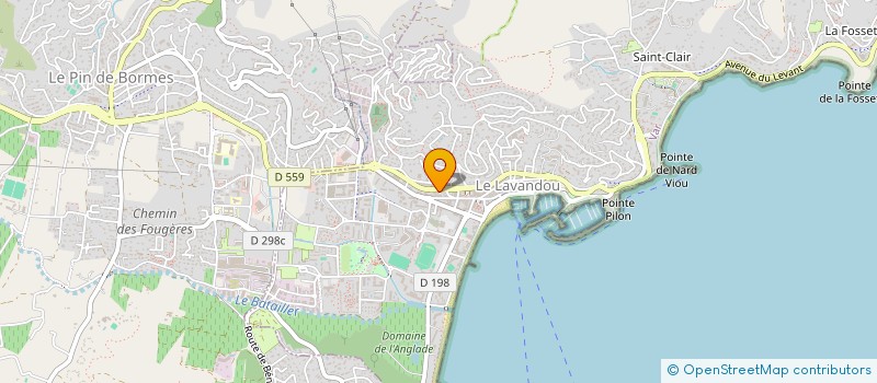 localisation de l'entreprise LES CHAIS DU LAVANDOU à LE LAVANDOU
