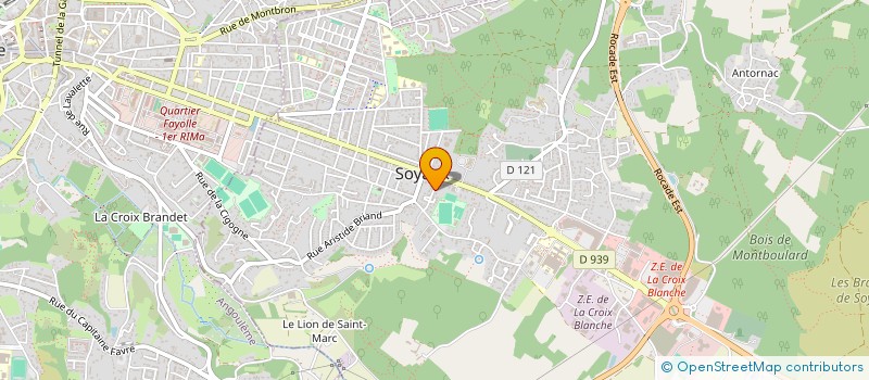 localisation de l'entreprise LES CHAIS DU MALANGA  SOYAUX