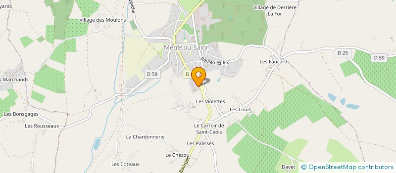 localisation de l'entreprise LES CHAIS DU VAL DE LOIRE  MENETOU-SALON