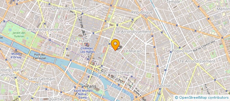 localisation de l'entreprise LES CHAIS SAINT ANDRE à PARIS