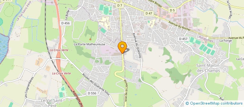 localisation de l'entreprise LES CHAIS ST MARTIN  AVRANCHES