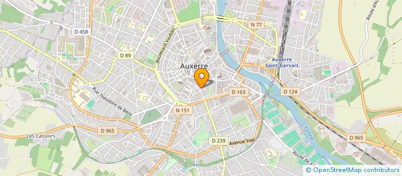 localisation de l'entreprise LES CHAISES ROUGES à AUXERRE