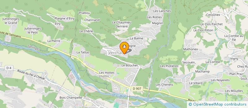 localisation de l'entreprise LES CHAIX INVEST  VERCHAIX