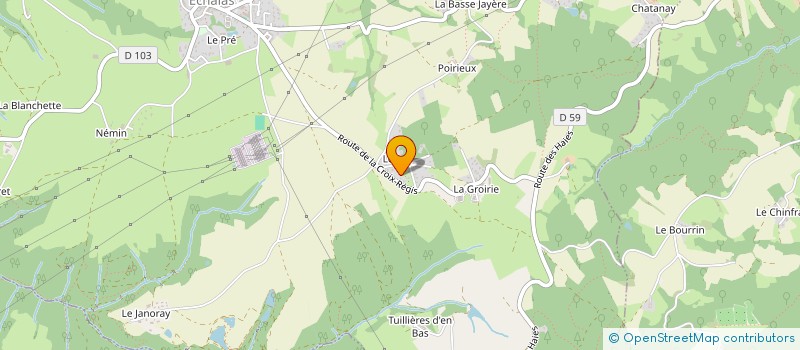 localisation de l'entreprise LES CHALA'MOMES  ECHALAS