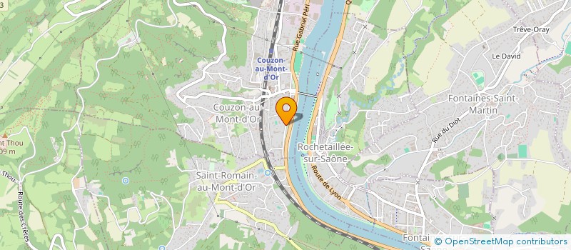 localisation de l'entreprise LES CHALETS  COUZON-AU-MONT-D'OR