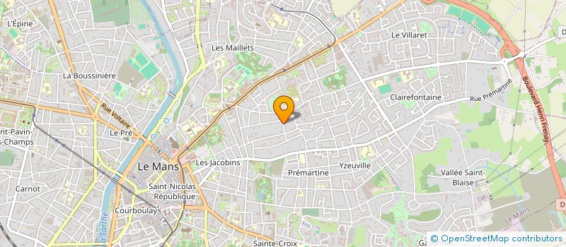 localisation de l'entreprise LES CHALETS  LE MANS