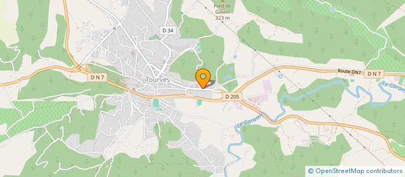 localisation de l'entreprise LES CHALETS  TOURVES