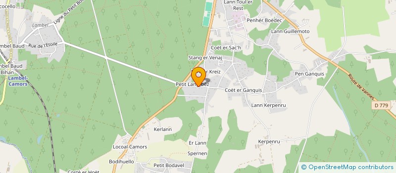 localisation de l'entreprise LES CHALETS ANIMALIERS DE CAMORS  CAMORS