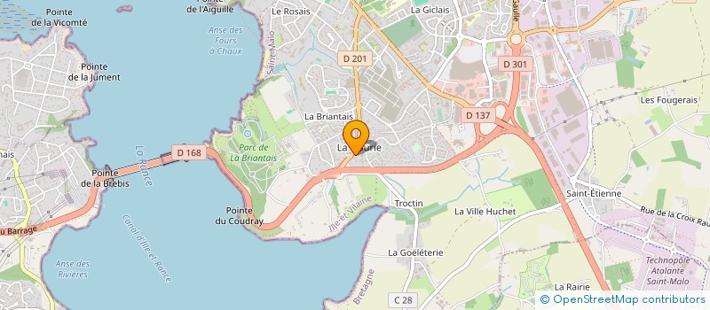 localisation de l'entreprise LES CHALETS BOIS ROND QUEBEC à SAINT-MALO