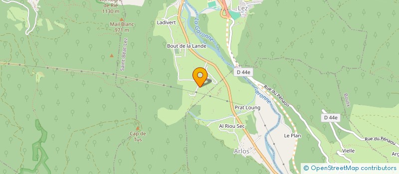 localisation de l'entreprise LES CHALETS D'ARLOS  ARLOS