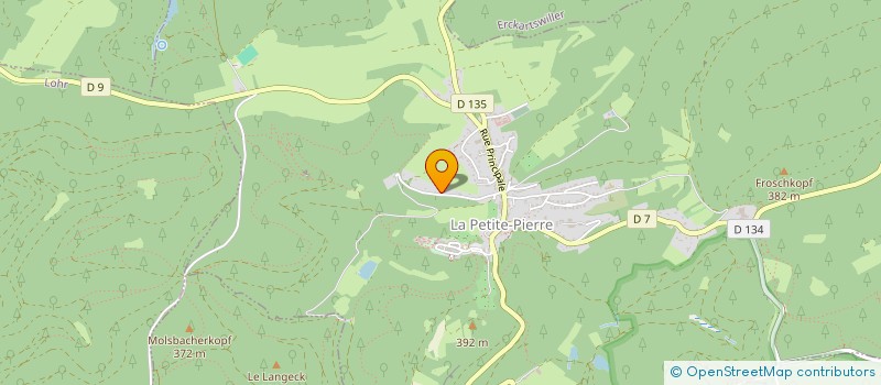 localisation de l'entreprise LES CHALETS D'EMILIE  LA PETITE-PIERRE