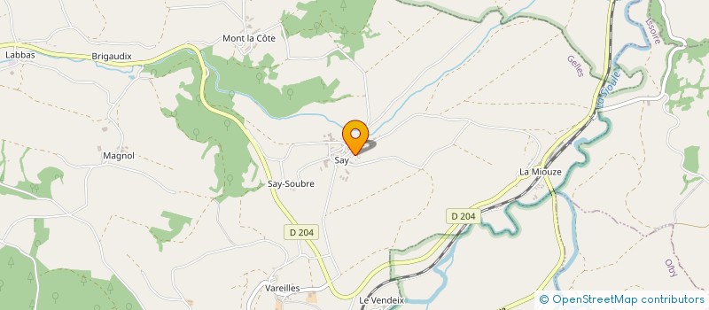 localisation de l'entreprise LES CHALETS D'EMLO  GELLES