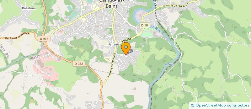 localisation de l'entreprise LES CHALETS D'HIRIBERRIA à ITXASSOU