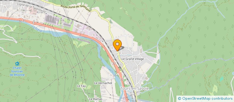 localisation de l'entreprise LES CHALETS D'OZ EN OISANS 2  TOURS-EN-SAVOIE