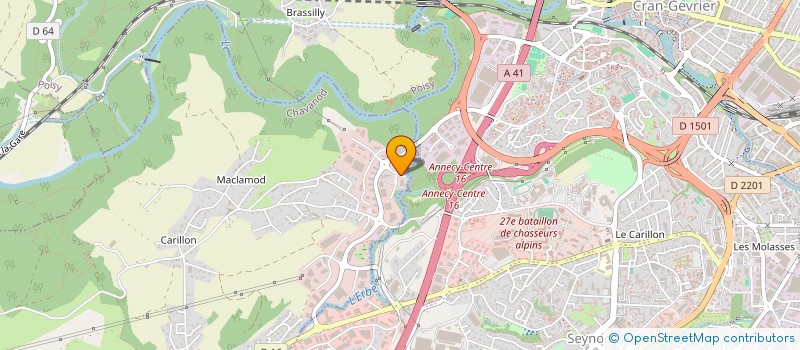 localisation de l'entreprise LES CHALETS DE BELLEDONNE  CHAVANOD