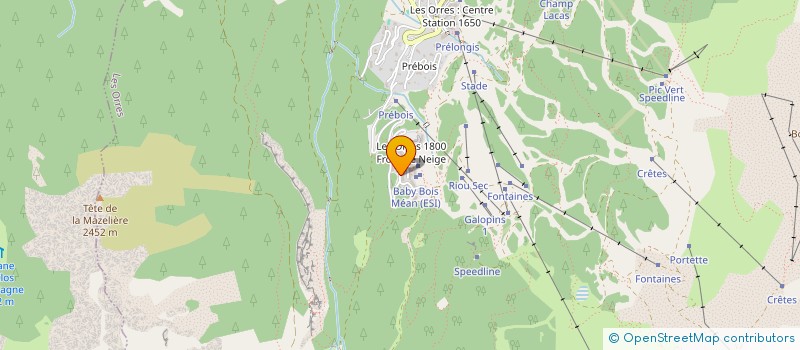localisation de l'entreprise LES CHALETS DE BOIS MEAN à LES ORRES