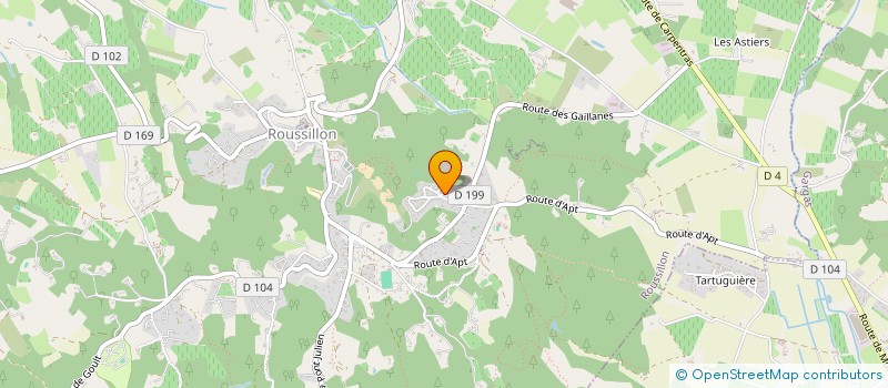 localisation de l'entreprise LES CHALETS DE LA MARMOTTE  ROUSSILLON