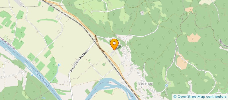 localisation de l'entreprise LES CHALETS DE LA NOYERAIE  CASTELS ET BEZENAC