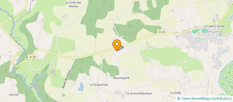 localisation de l'entreprise LES CHALETS DE LA PORTE DES SAISONS  BEGANNE