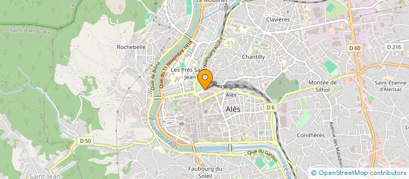 localisation de l'entreprise LES CHALETS DE LA VALLEE D'OR à ALES