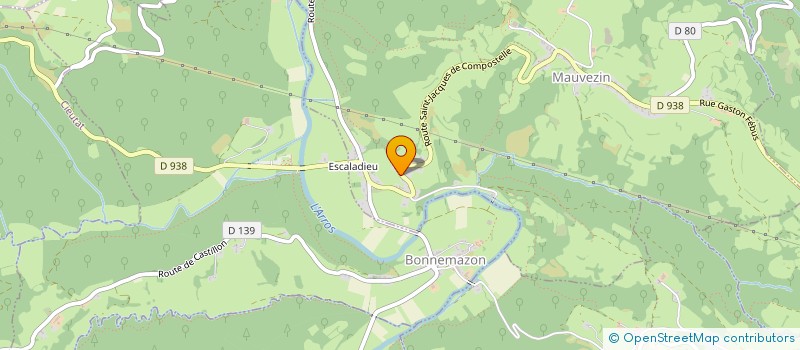 localisation de l'entreprise LES CHALETS DE MAUVEZIN  MAUVEZIN