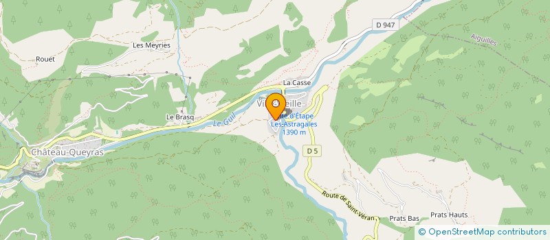 localisation de l'entreprise LES CHALETS DES CLAUX  CHATEAU-VILLE-VIEILLE