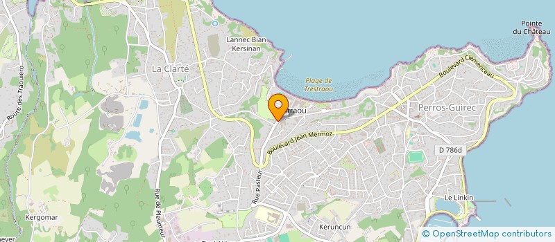 localisation de l'entreprise LES CHALETS DES DUNES  PERROS-GUIREC