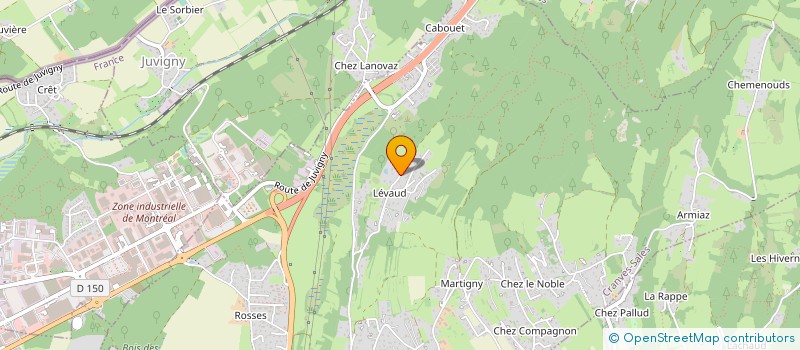 localisation de l'entreprise LES CHALETS DES NANTS à ALLONZIER-LA-CAILLE