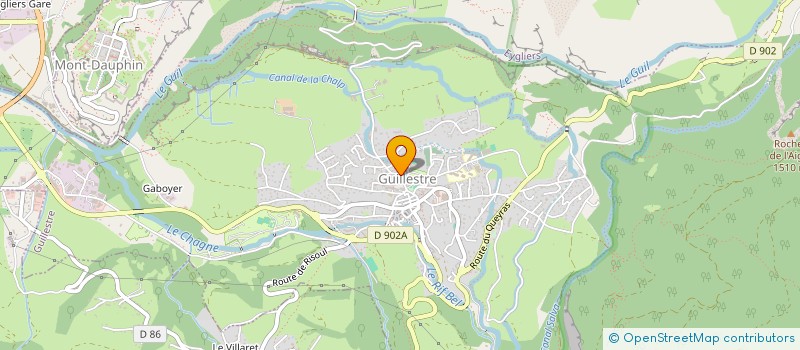 localisation de l'entreprise LES CHALETS DU CATINAT  GUILLESTRE