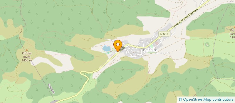 localisation de l'entreprise LES CHALETS DU LAC BELCAIRE  BELCAIRE