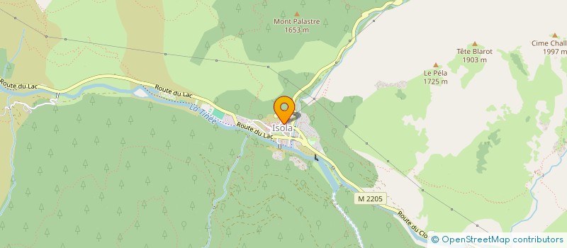 localisation de l'entreprise LES CHALETS DU MERCANTOUR 1  ISOLA