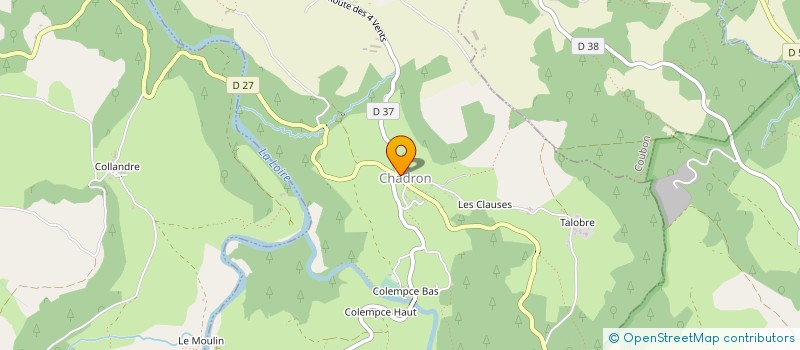 localisation de l'entreprise LES CHALETS DU MEZENC à LES ESTABLES