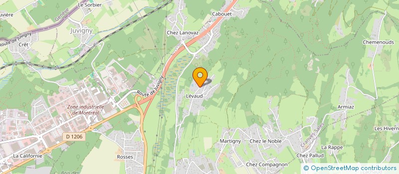 localisation de l'entreprise LES CHALETS DU MONT à ALLONZIER-LA-CAILLE