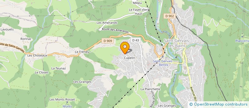 localisation de l'entreprise LES CHALETS DU MONT BLANC  SAINT-GERVAIS-LES-BAINS