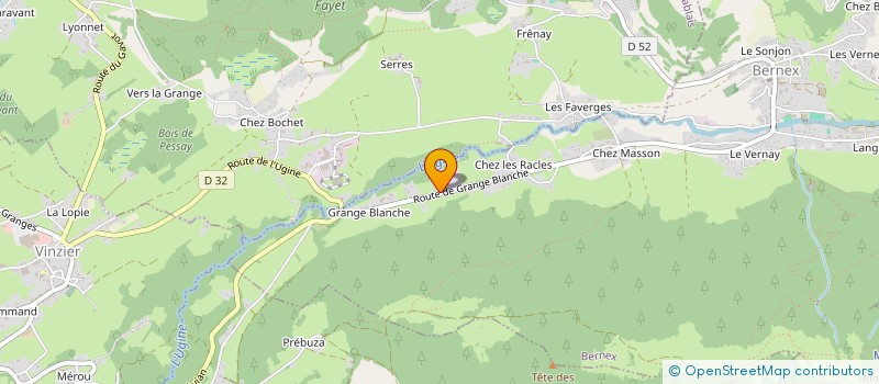 localisation de l'entreprise LES CHALETS DUTRUEL à BERNEX