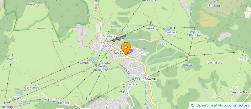 localisation de l'entreprise LES CHALETS JOGUET  HAUTELUCE