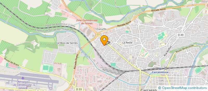 localisation de l'entreprise LES CHALETS PYRENEENS à CARCASSONNE