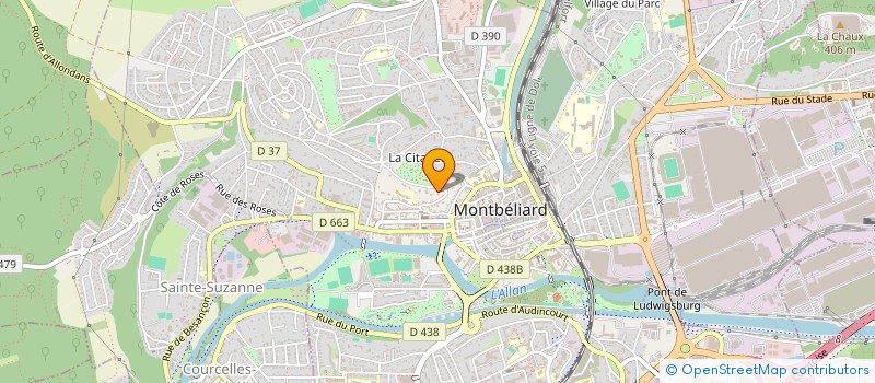 localisation de l'entreprise LES CHALINIERS à MONTBELIARD