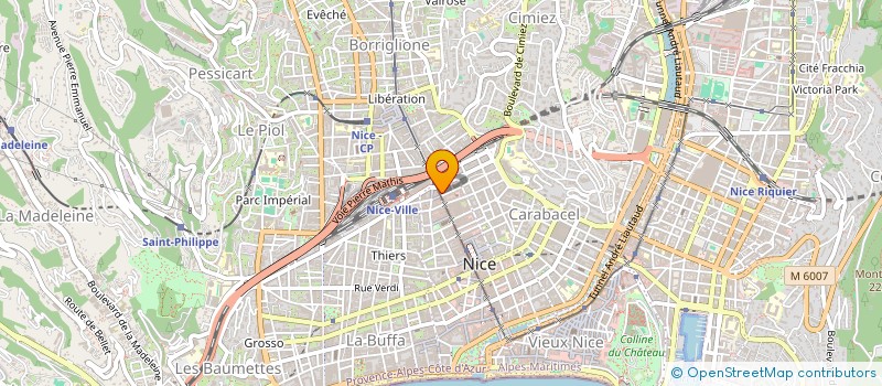 localisation de l'entreprise LES CHALTIMBANQUES  NICE