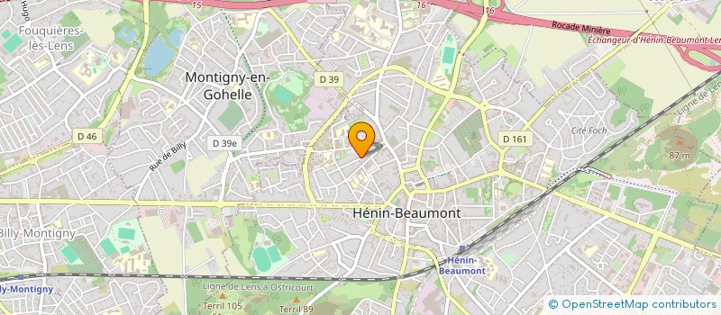 localisation de l'entreprise LES CHAMARELLES à HENIN-BEAUMONT