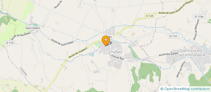 localisation de l'entreprise LES CHAMBON  CHARPEY
