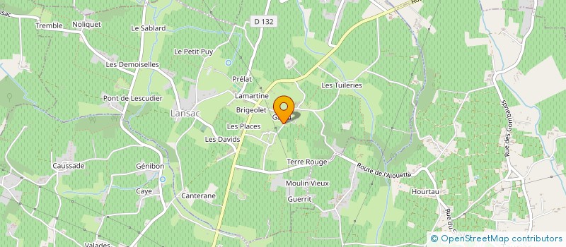 localisation de l'entreprise LES CHAMBR HOTES DE GALLAU  LANSAC