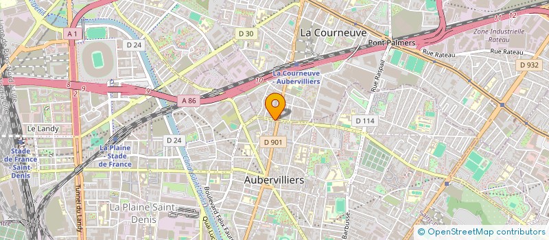localisation de l'entreprise LES CHAMBRES à AUBERVILLIERS