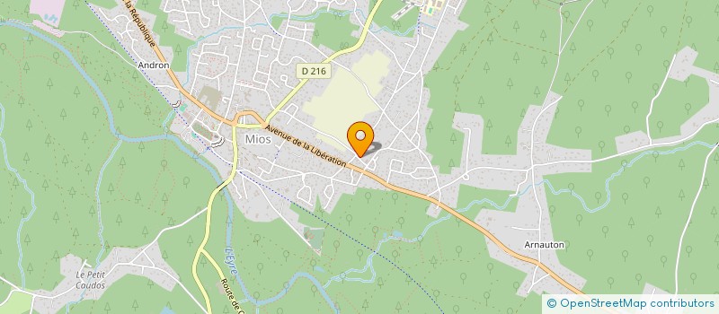 localisation de l'entreprise LES CHAMBRES D'HOTES DE PASCALE  MIOS