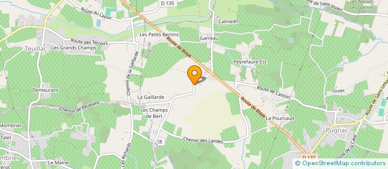 localisation de l'entreprise LES CHAMBRES D'HOTES DU DOMAINE DE LANSAC  LANSAC