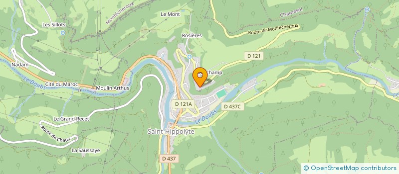 localisation de l'entreprise LES CHAMEAUX  SAINT-HIPPOLYTE