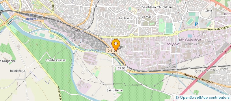 localisation de l'entreprise LES CHAMEAUX DE BEZIERS  BEZIERS